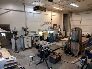 The wood shop at TinkerMill